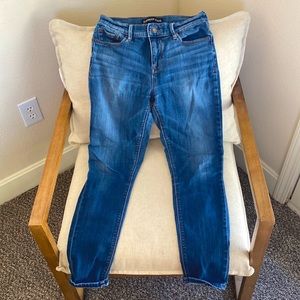 Express skinny blue jeans